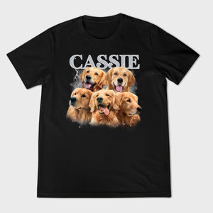 90s Vintage Custom Dog Faces Bootleg Shirt, Custom Bootleg Rap Tee, Custom Face Shirt, Custom Photo Shirt, Custom Girlfriend Shirt