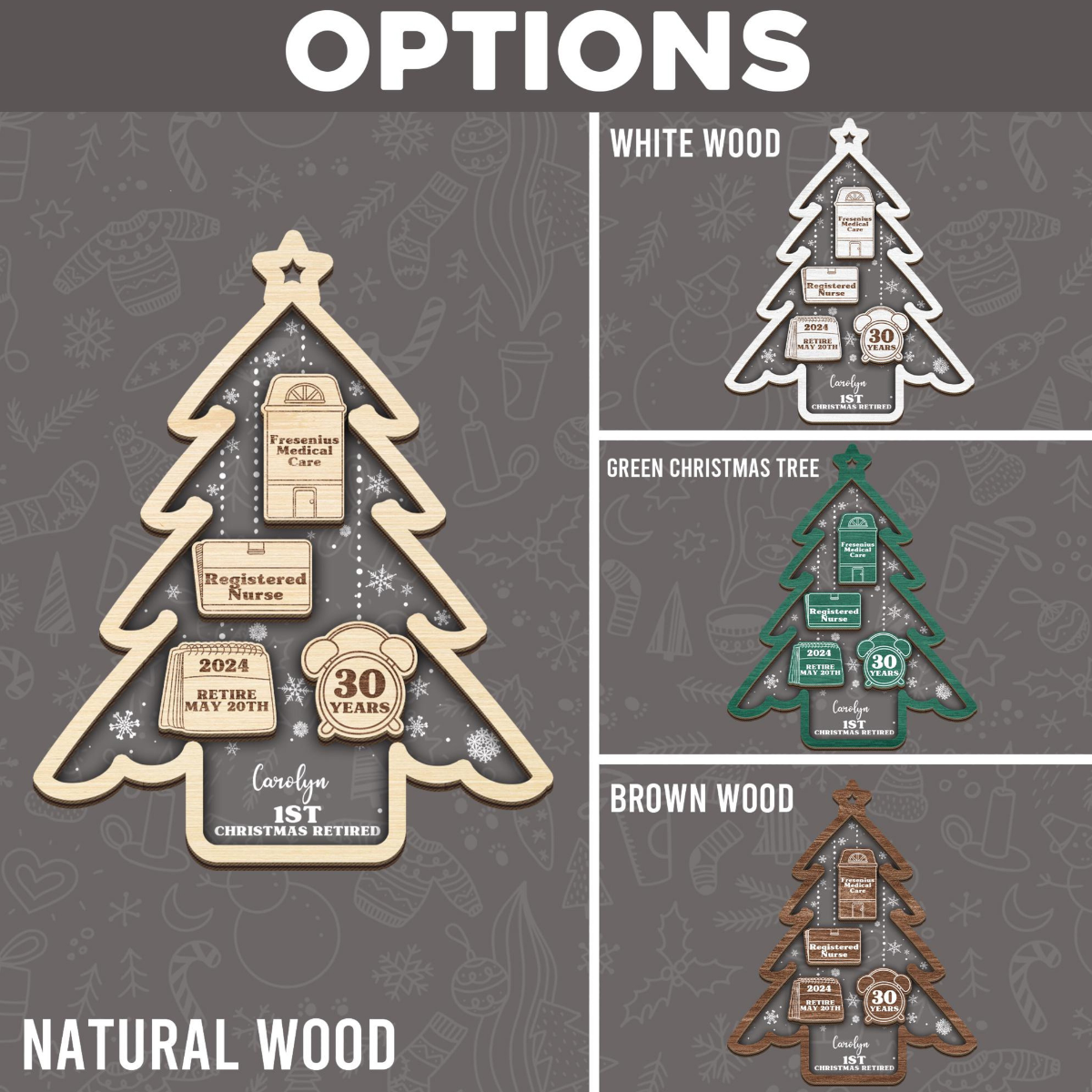 Retirement Ornament, Retired Ornament, 1st Christmas Retired, Farewell Gift for Boss, 2024 Christmas Ornament, Retirement Christmas Gift