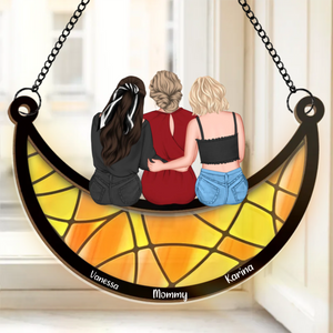 Mother & Daughters Best Friends Forever - Personalized Suncatcher Ornament - Gift For Mother, Mother's Day