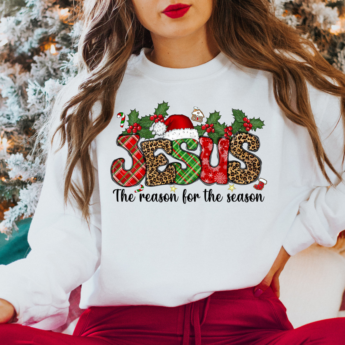 Jesus Is The Reason For The Season Sweatshirt, Christmas Christian Gift, Christmas Jesus Quotes, Religious Christian Christmas Faith Shirt