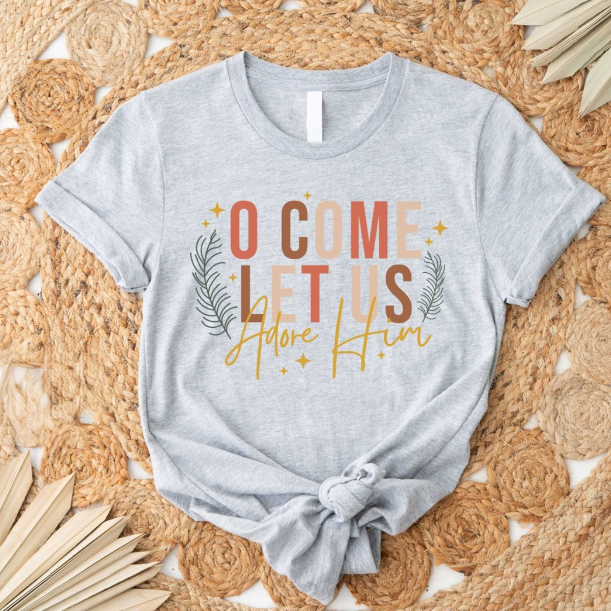 Let Us Adore Him Sweater, Nativity Xmas Shirt, Christian Christmas Sweatshirt, Religious Christmas Gift, Holiday Family Shirt, Faith Shirt