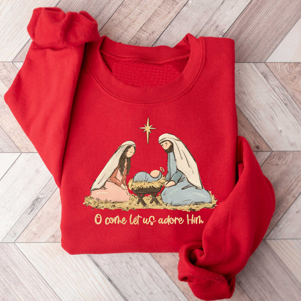Nativity Scene Sweater, Christian Christmas Sweatshirt, Christmas Nativity Shirt, True Story Nativity, Religious Christmas Gifts, Jesus Tee