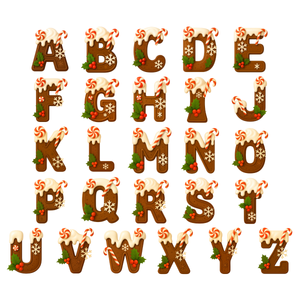 Custom Chocolate Christmas Letters - Personalized Shaped Ornament - Christmas Gift For Family