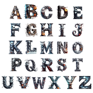 Christmas Nightmare Alphabet - Personalized Pyjamas - Gifts For Family Love Movie, Christmas Pajamas