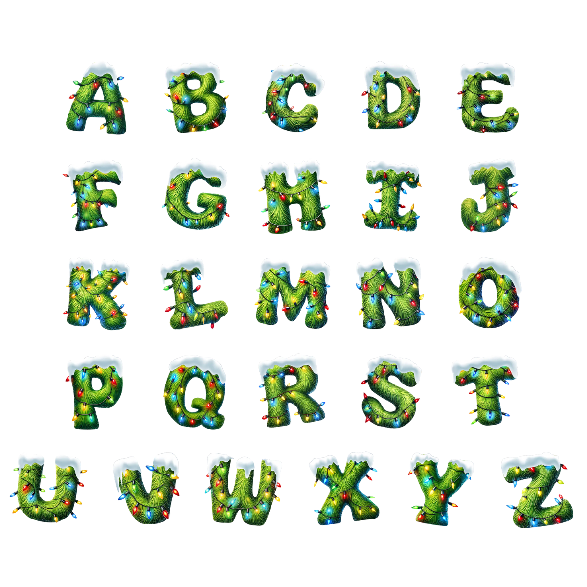 Custom Pine Tree Letter Wooden Ornament, Evergreen Souls, Christmas Gift For Family