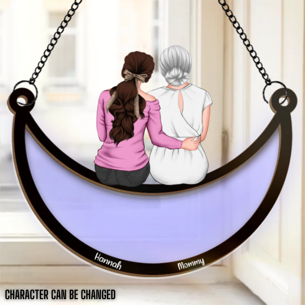 Mother & Daughters Best Friends Forever - Personalized Suncatcher Ornament - Gift For Mother, Mother's Day