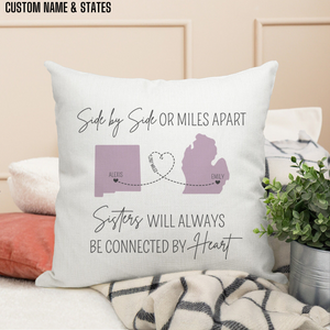 Sister Long Distance Pillow, Sister Birthday Gift From Sister Pillow, Pillow For Sister, Custom Sister Gift, Gift For Sister