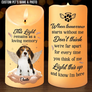 Custom Photo Pets Make Our Lives Whole - Custom LED Flameless Candle - Sympathy Gift, Christmas Gift For Pet Owners, Pet Lovers