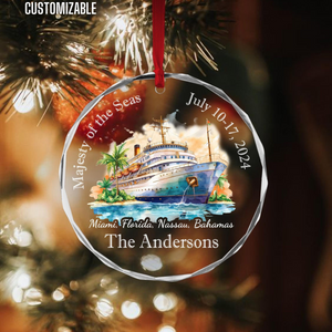 Personalized Cruise Ornament, Cruise Christmas Ornament Cruise Ship Ornament Personalized Vacation Keepsake Ornament Cruise Lover Gift