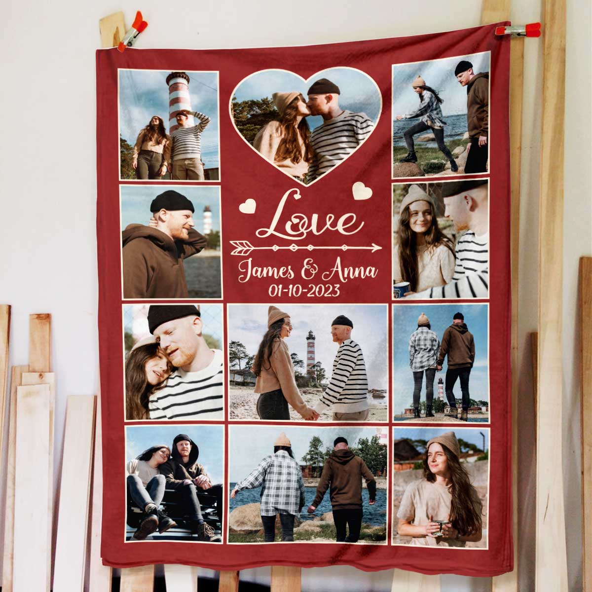 Personalized Photo Blanket Gifts For Girlfriend, GF Blanket With Picture Collage, Birthday Gift For Girlfriend, Valentine s Day Gifts For Her