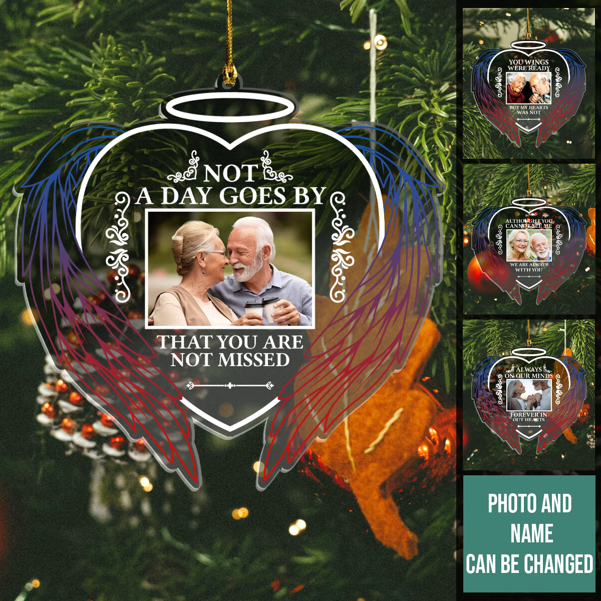 Not A Day Goes By That You Are Not Missed - Personalized Ornament - Christmas Gift For Family, Memorial Gift