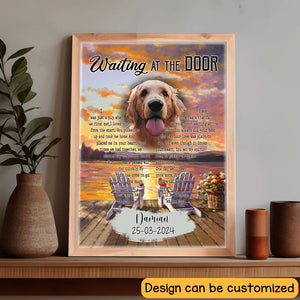 Personalized Dog Memorial Light Frame Canvas - I Was Just A Pup When We First Met - Memorial Gift For Dog Loss