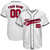 Custom White Red Baseball Jersey