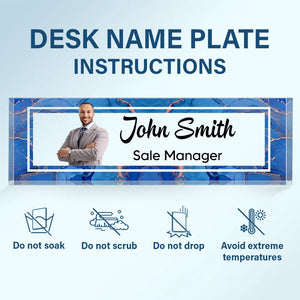 Custom Photo Chief Fun Officer - Personalized Desk Name Plate