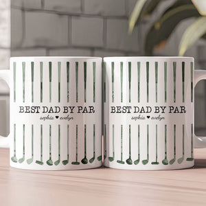 Best Dad By Par Custom Name Golf Dad Father's Day Gift For Dad, Husband - Personalized Mug