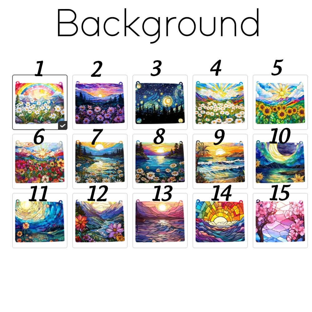 Personalised Stained Glass Style Dog Silhouette Design Window Hanging Suncatcher Ornament with Name Sympathy Memorial Gift for Dog Lovers Owner