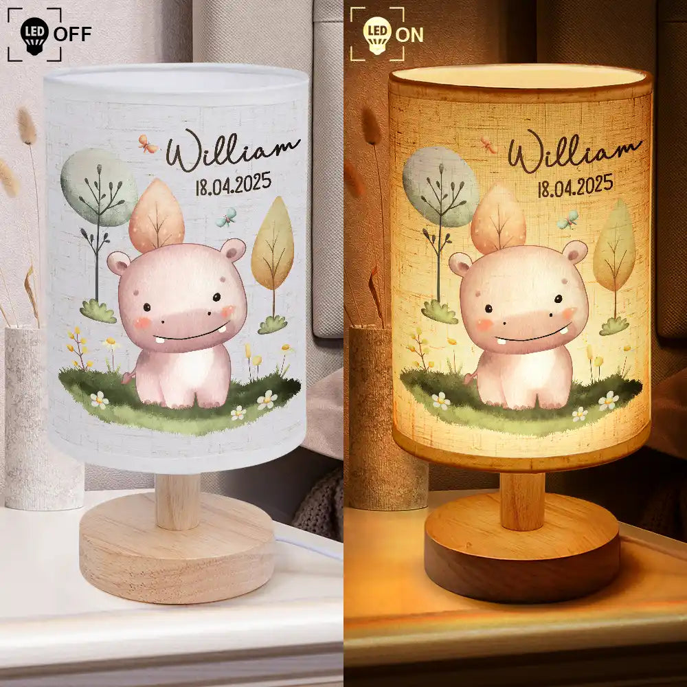 Baby Animal Night Light - Personalized Fabric Lamp