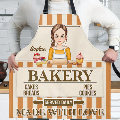Baking Woman Made With Love - Personalized Apron