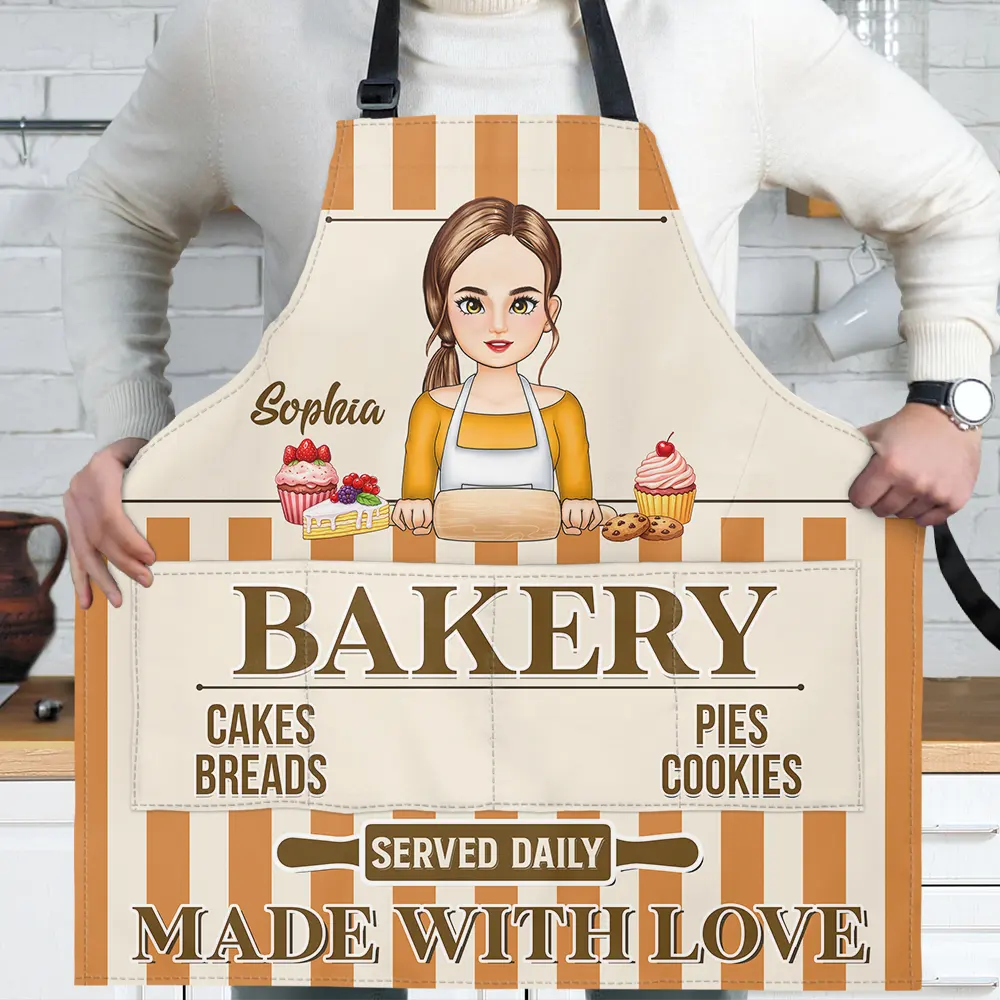 Baking Woman Made With Love - Personalized Apron