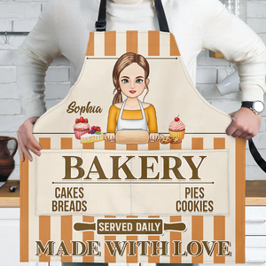 Baking Woman Made With Love - Personalized Apron