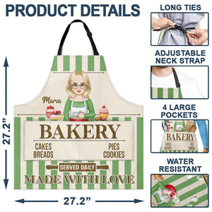Baking Woman Made With Love - Personalized Apron