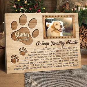 Customized Dog Remembrance Gift Sympathy Loss Of Dog Canvas Wall Art