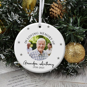 In Loving Memory - Personalized Ornament - Memorial Christmas Gift