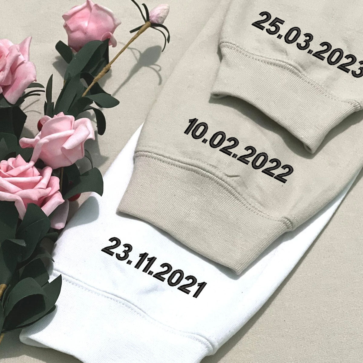 Custom Couple Initials - Personalized Embroidered Apparel - Gift For Couple