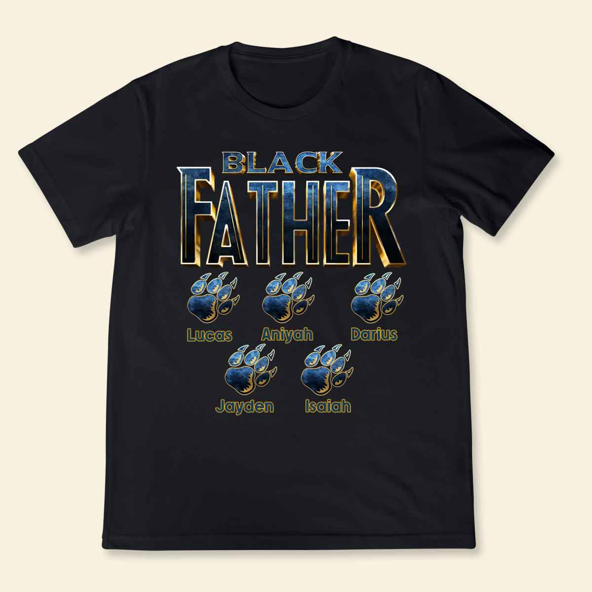 Panther Black Father - Personalized Apparel - Gift for Father