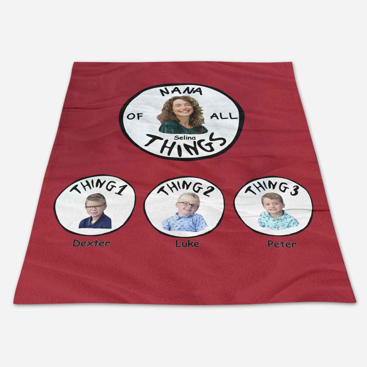 Mother Of All Things - Personalized Photo Blanket - Mother's Day, Birthday Gift For Mother, Grandma