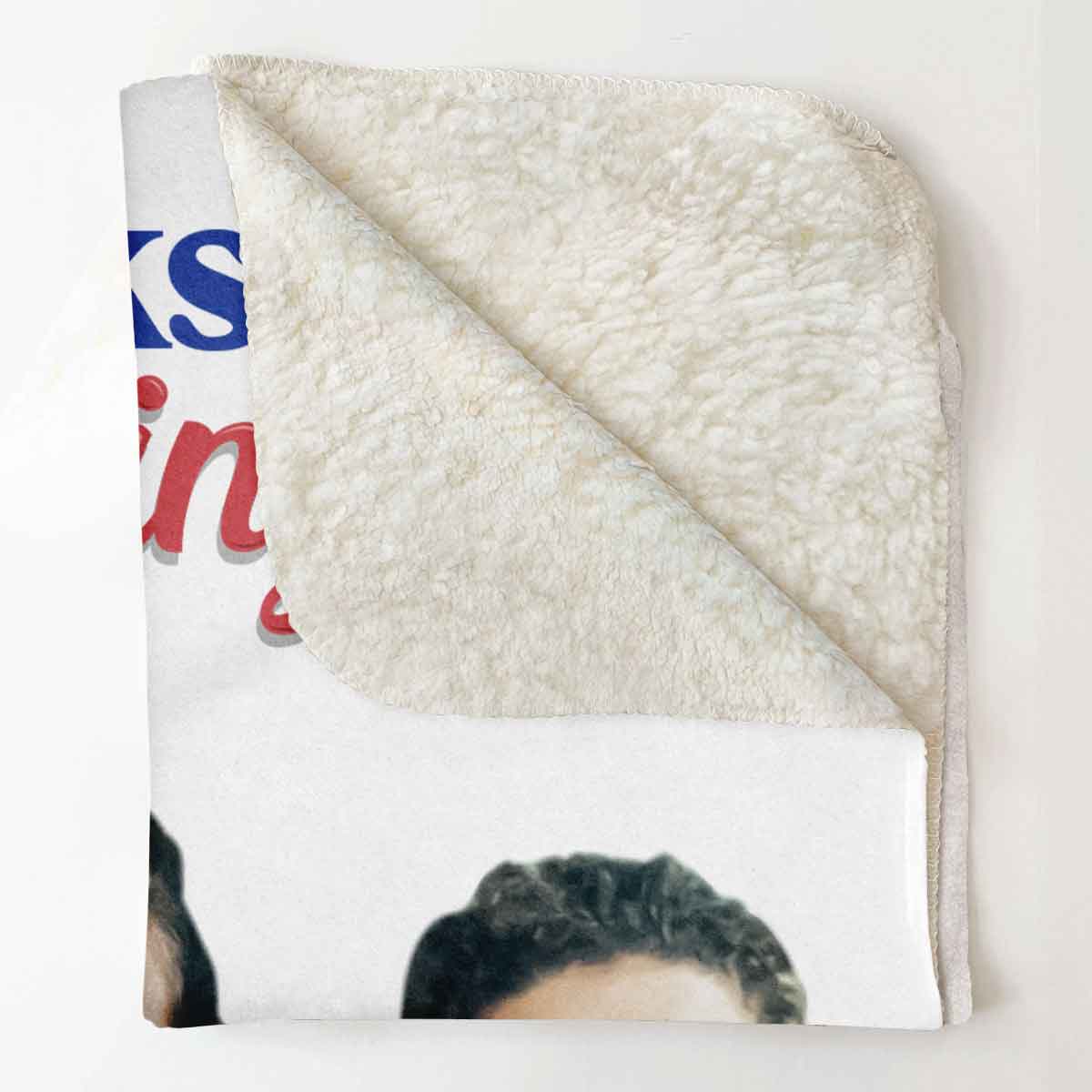 Thanks For Not Swallowing Us Custom Photo - Personalized Blanket - Funny Gift For Mom, Mother's Day
