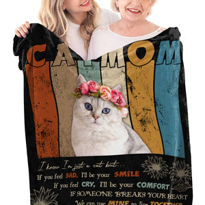 Personalized Cat Mom Blanket For Cat Owners Thankful Mother s Day Gift