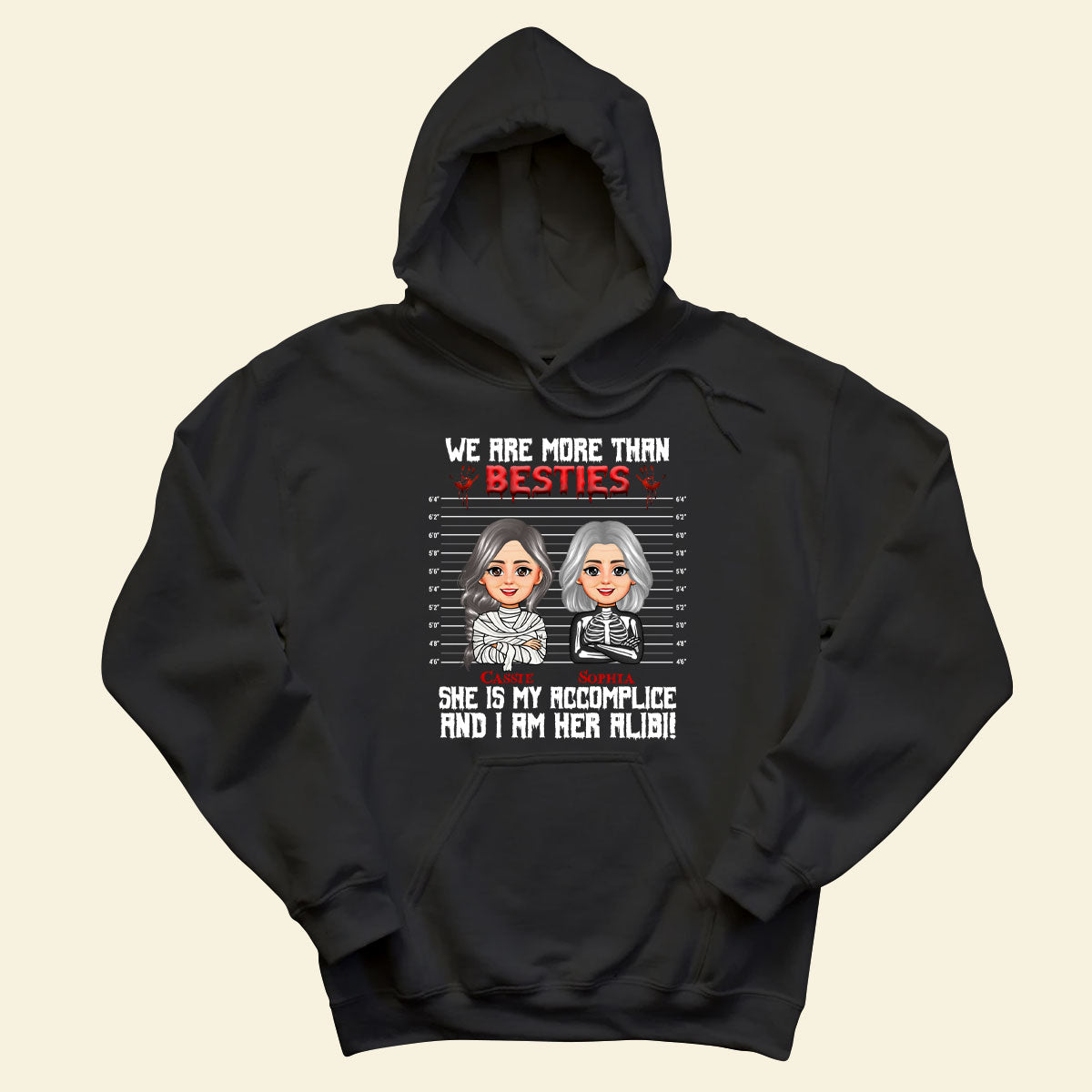 We're More Than Bestie - Personalized Apparel - Gift For Friends, Halloween