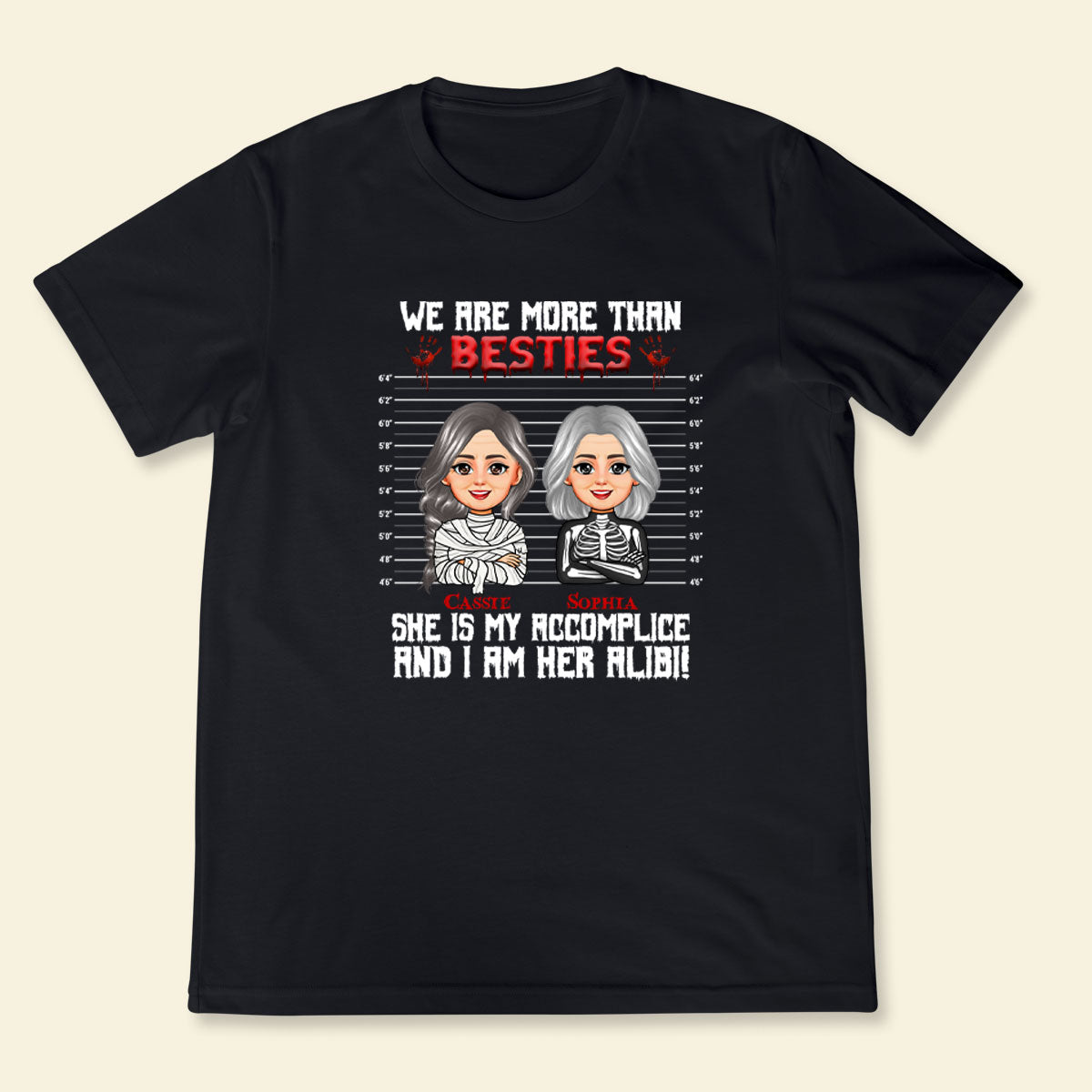 We're More Than Bestie - Personalized Apparel - Gift For Friends, Halloween