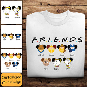 Beauty And The Beast Mouse Ears - Personalized Shirt - Gift For Friends, Bestie, Sister