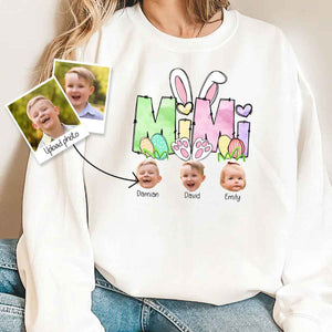 Easter Mimi With Bunny Kids - Personalized Shirt - Gift For Grandma, Mother's Day, Birthday Gift