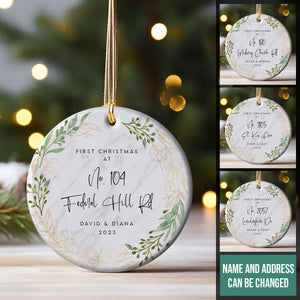 First Christmas At New Home - Personalized Ornament - Christmas Gift