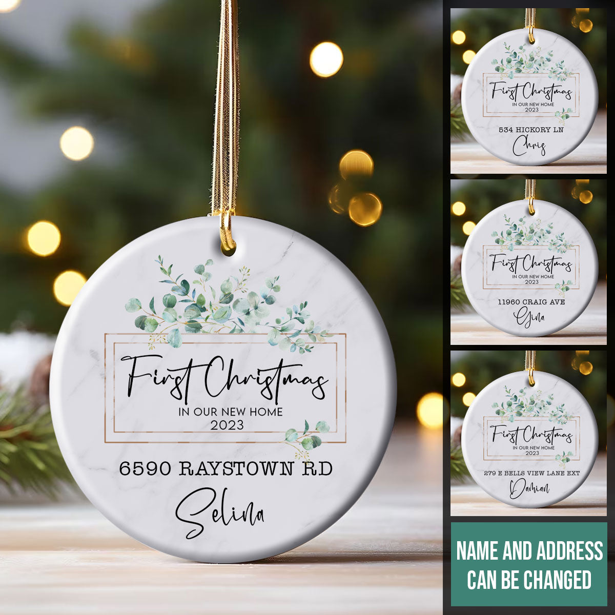 First Christmas In Our New Home - Personalized Ornament - Christmas Gift
