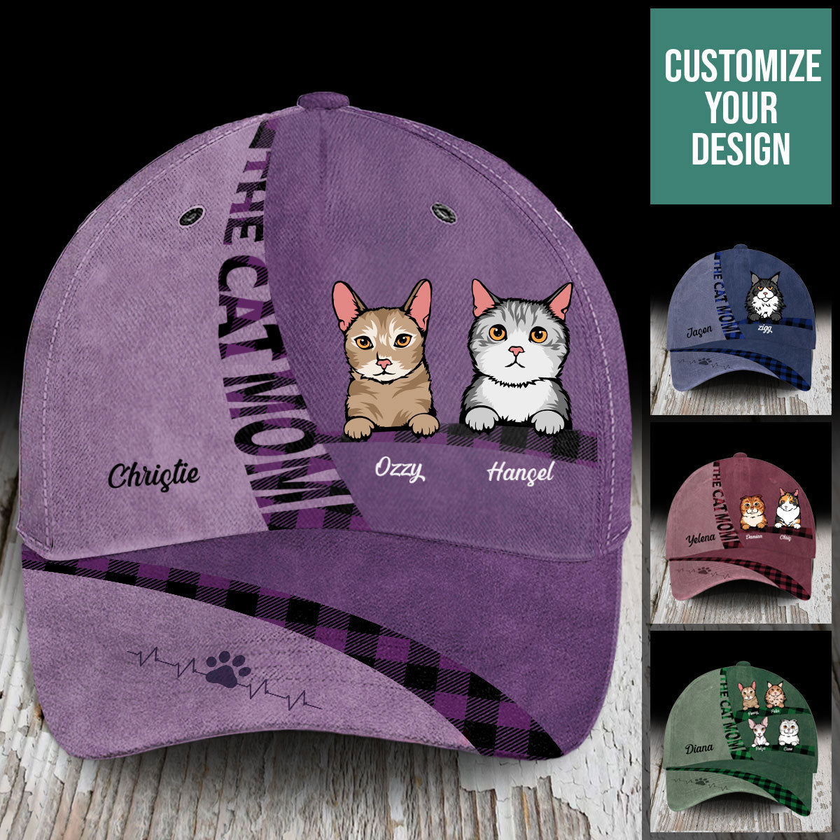 Life Is Better With Cats - Personalized Classic Cap - Gift For Cat Lovers, Cat Dad, Cat Mom