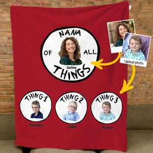 Mother Of All Things - Personalized Photo Blanket - Mother's Day, Birthday Gift For Mother, Grandma