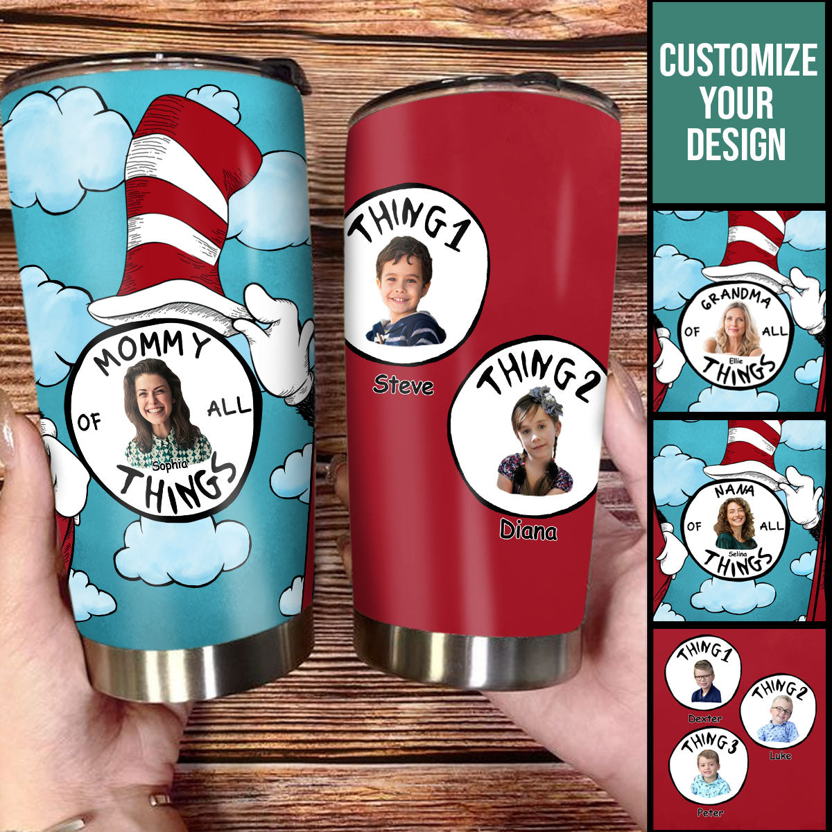 Mother Of All Things - Personalized Photo Tumbler - Mother's Day, Birthday Gift For Mother, Grandma