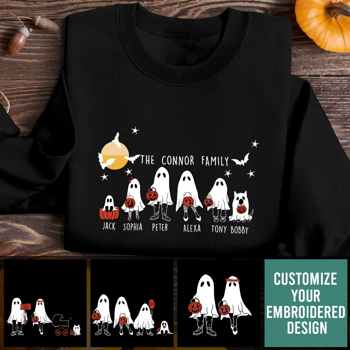 The Ghost Family - Personalized Apparel - Gift For Family, Halloween
