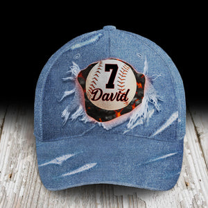 Softball Baseball Mom Dad - Personalized Classic Cap - Gift For Family