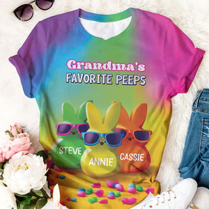 Grandma's Favorite Peeps Rainbow - Personalized Shirt - Gift For Grandma, Mother's Day Gift Banner-gg_21647550-424b-4914-852d-081702fafcee.jpg?v=1711097802