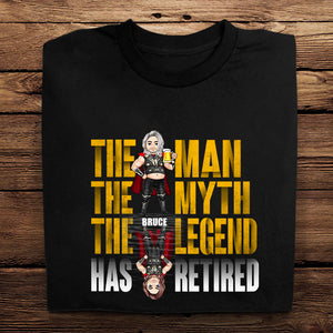 The Legend Has Retired - Personalized Apparel - Gift For Father, Dad, Papa, Father's Day