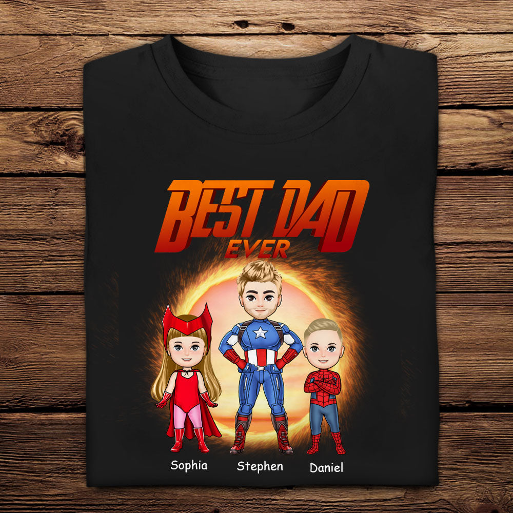 Best Dad In The Universe - Personalized Apparel - Gift For Father