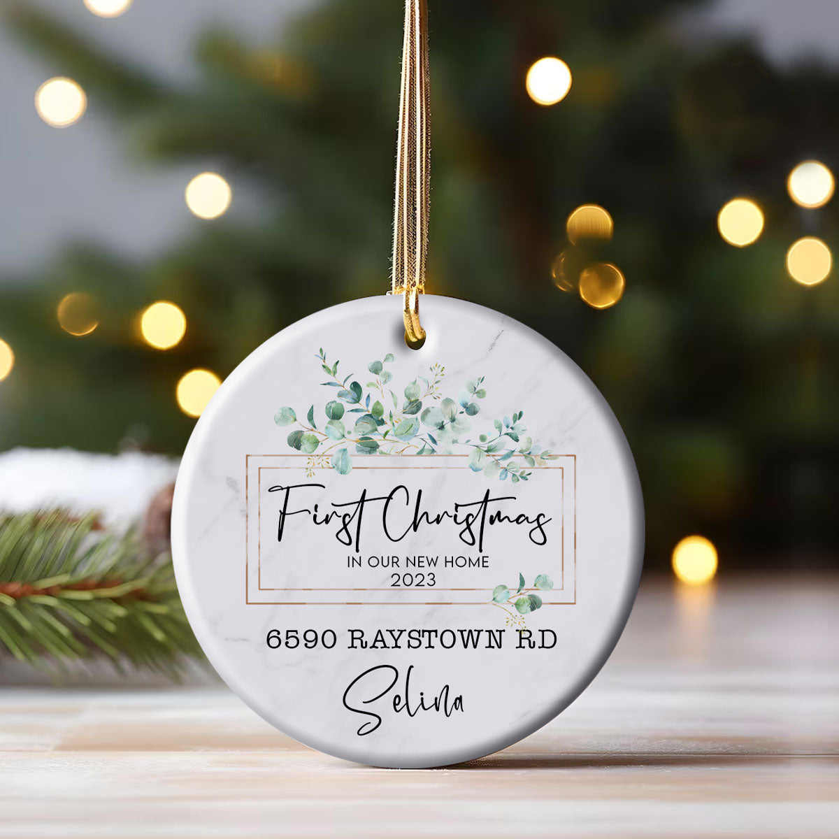 First Christmas In Our New Home - Personalized Ornament - Christmas Gift
