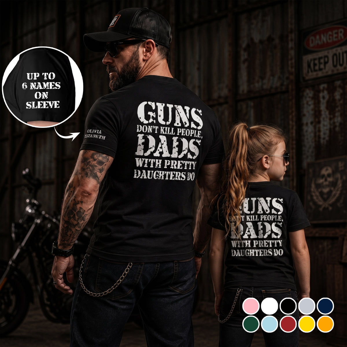 Guns Don't Kill People, Dads With Pretty Daughters Do - Personalized Shirt
