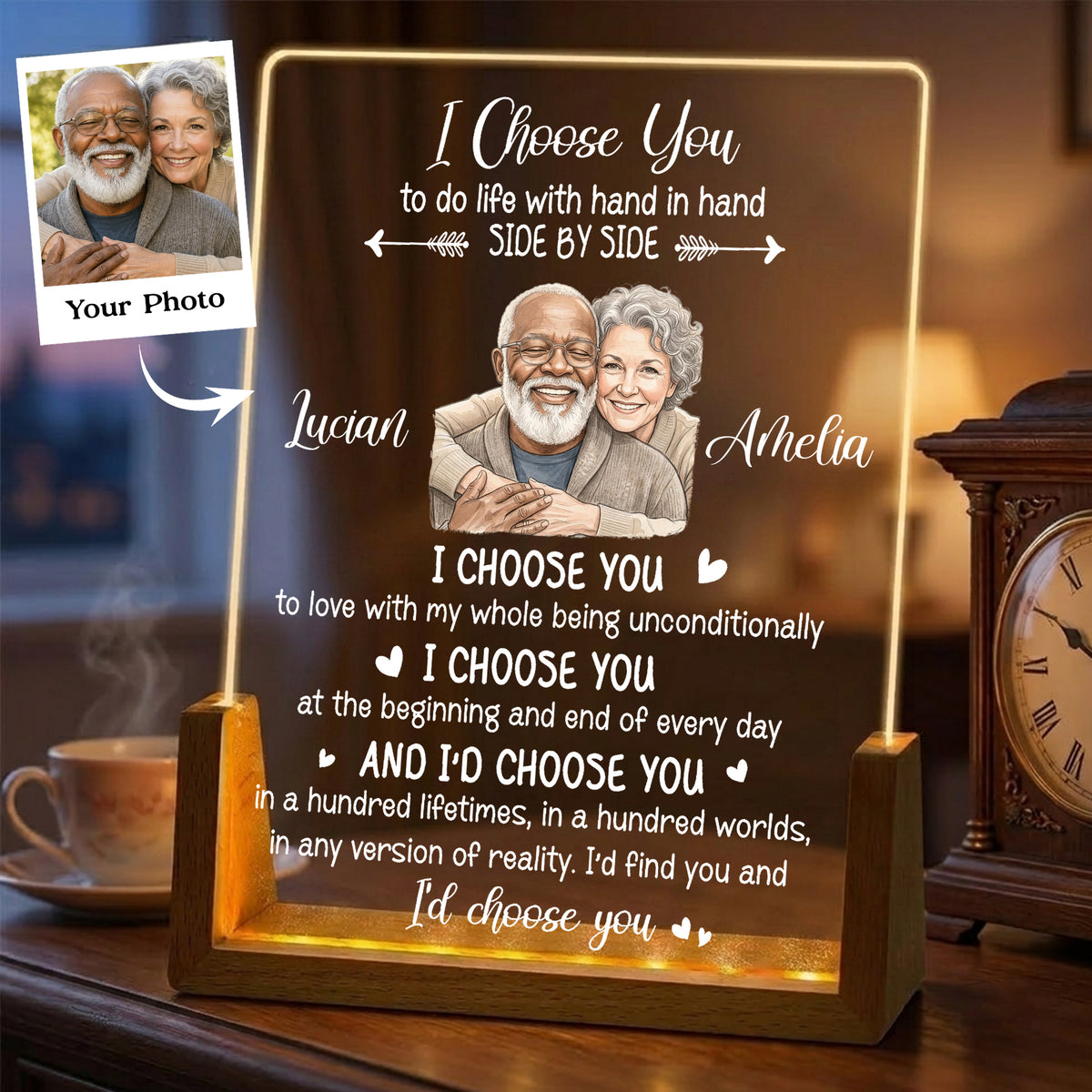 My Love My Choice - Personalized Desk Name Plate