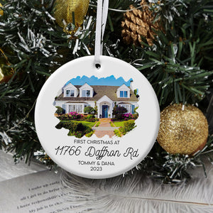 First Christmas At New House - Personalized Ornament - Christmas Gift